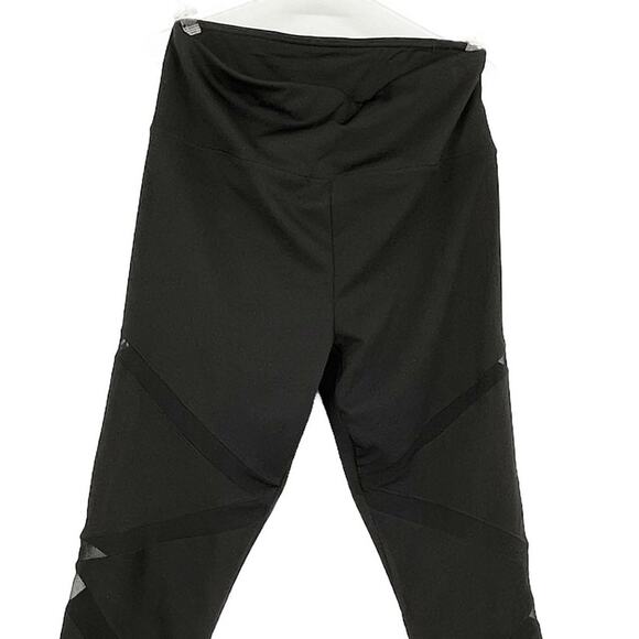 Shelia Rose Mesh Cut Out Leggings in Black Size 1X - Picture 2 of 5